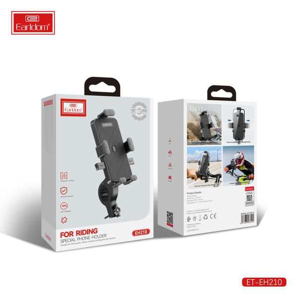 Earldom ET-EH210 Motorcycle & Bicycle Phone Holder – For Riding