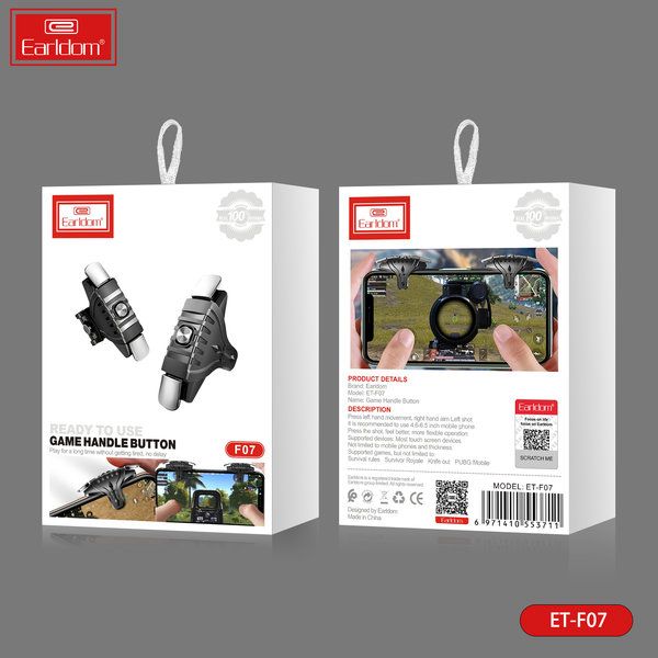 Earldom ET-F07 Mobile Game Handle Button – Precision Shooting Controller for PUBG & COD