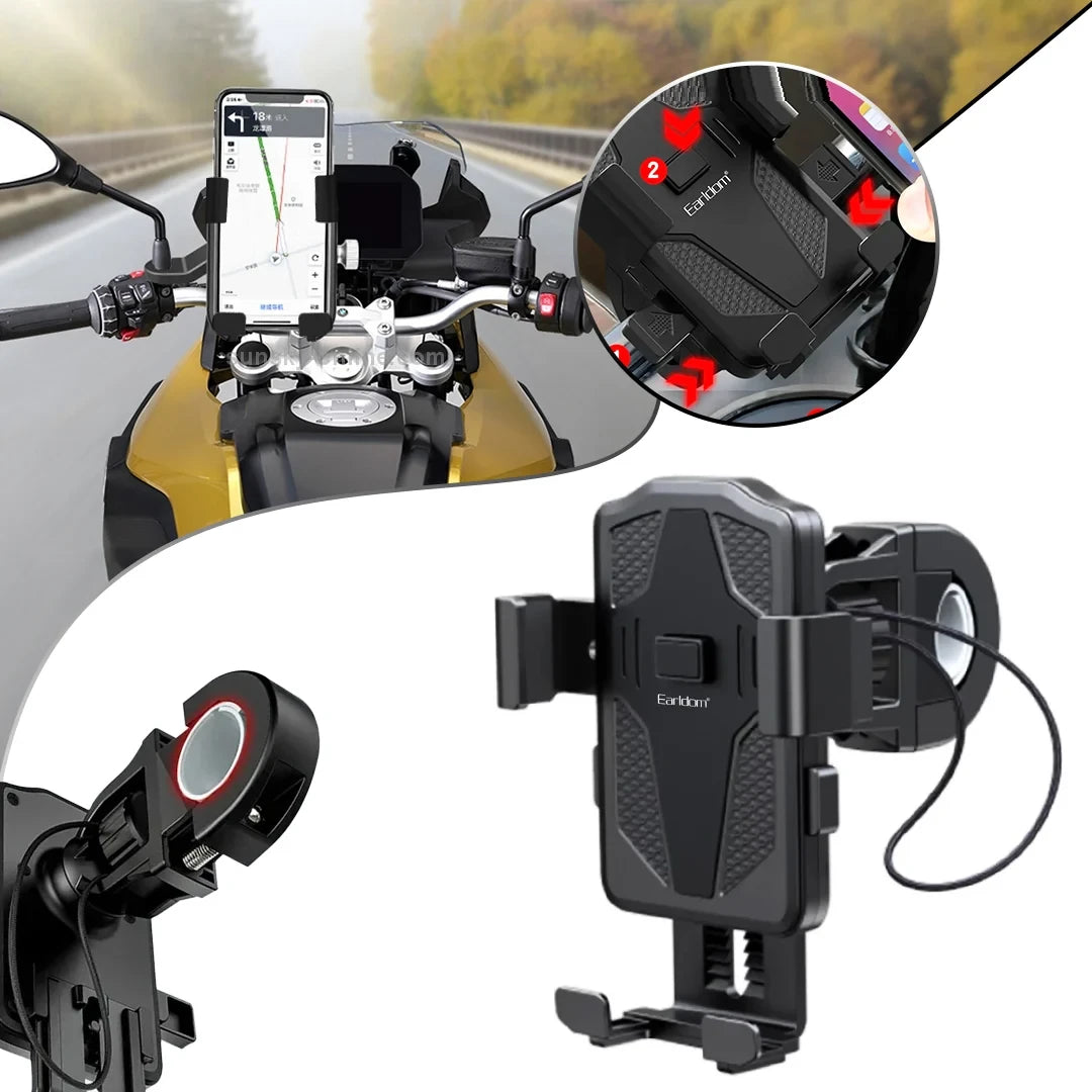 Earldom ET-EH122 Universal Phone Holder for Bike & Motorcycle