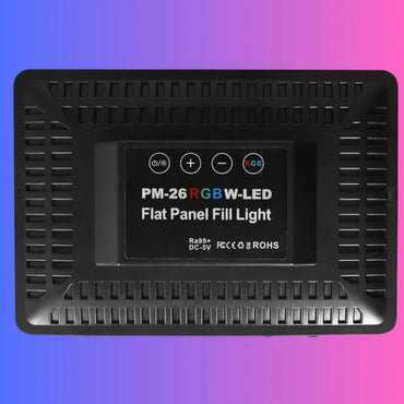 Professional RGB Photography Light with Extendable Tripod (PM-26) - Adjustable Lighting for Creative Photography - Saif Al Najmi Kw