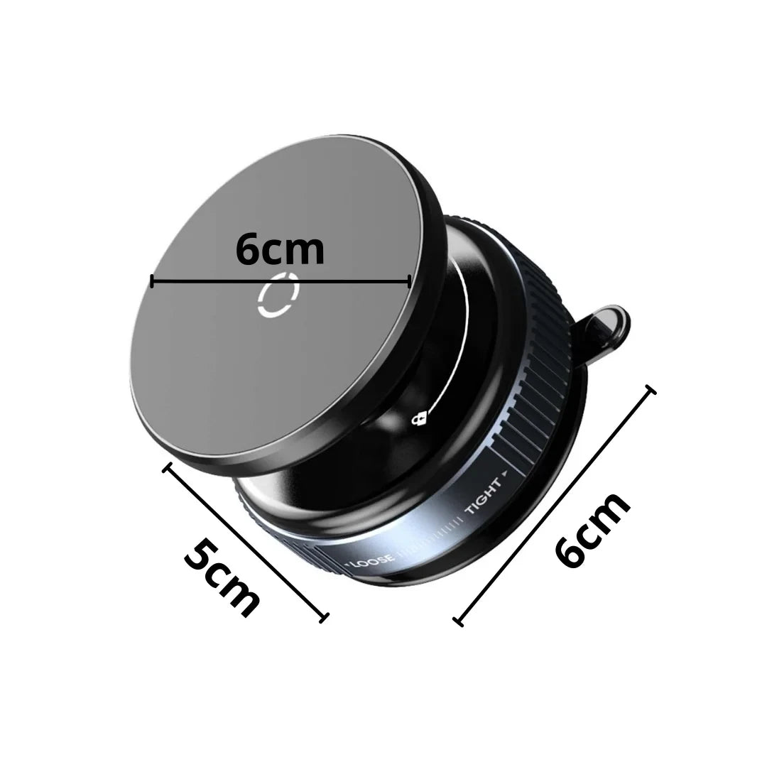 K009 Magnetic Car Phone Holder – 360° Vacuum Suction Cup Mount