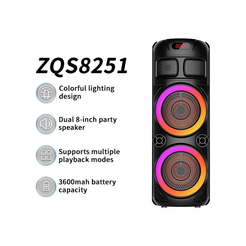 SING E ZQS8251 Outdoor Bluetooth Karaoke Speaker – Portable Party Sound