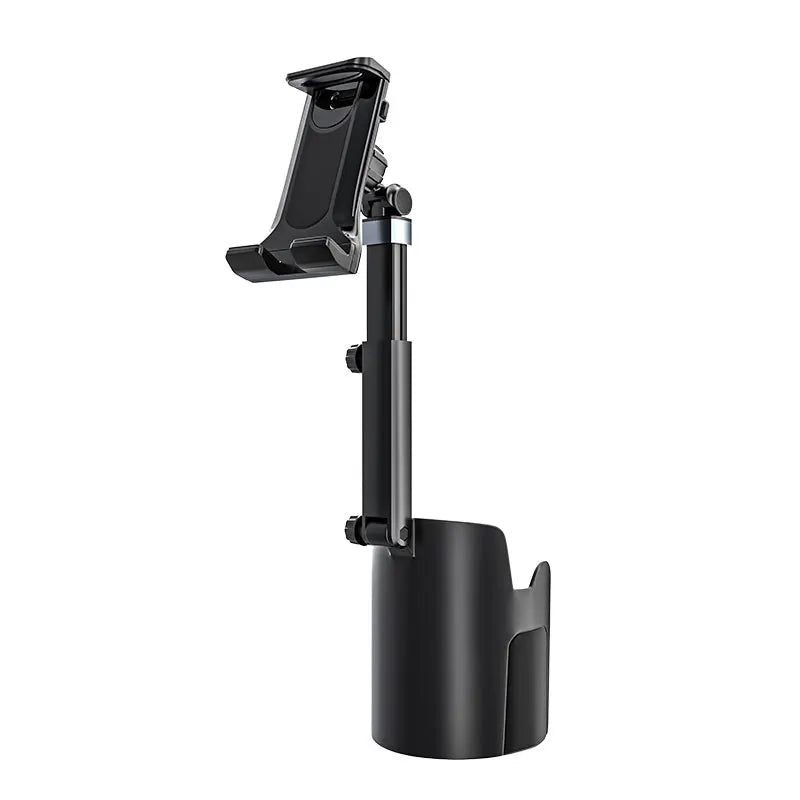Adjustable Arm Car Cup Tablet Holder – 360° Mount for 5.5"–7.9" Devices