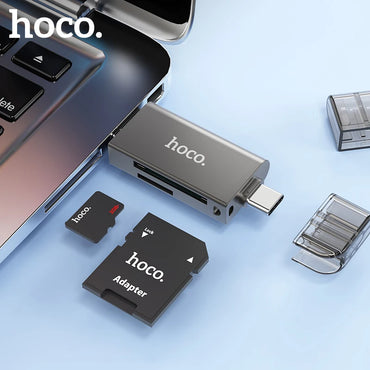Hoco HB39 Card Reader USB Type-C 3.0 High Speed Zinc Alloy Memory Card Reader