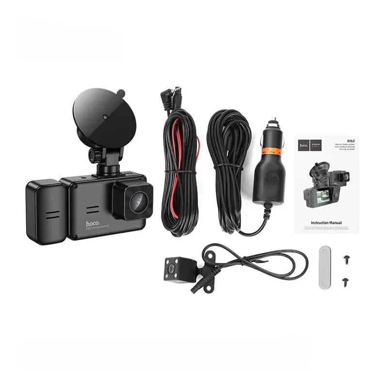 Hoco DI62 Car Driving Recorder – 150mAh | 4" Inch | 1080 Full HD | WiFi – Black