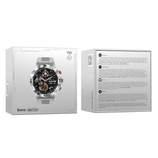 Hoco Y20 Sports Smart Watch - Silver - Saif Al Najmi Kw