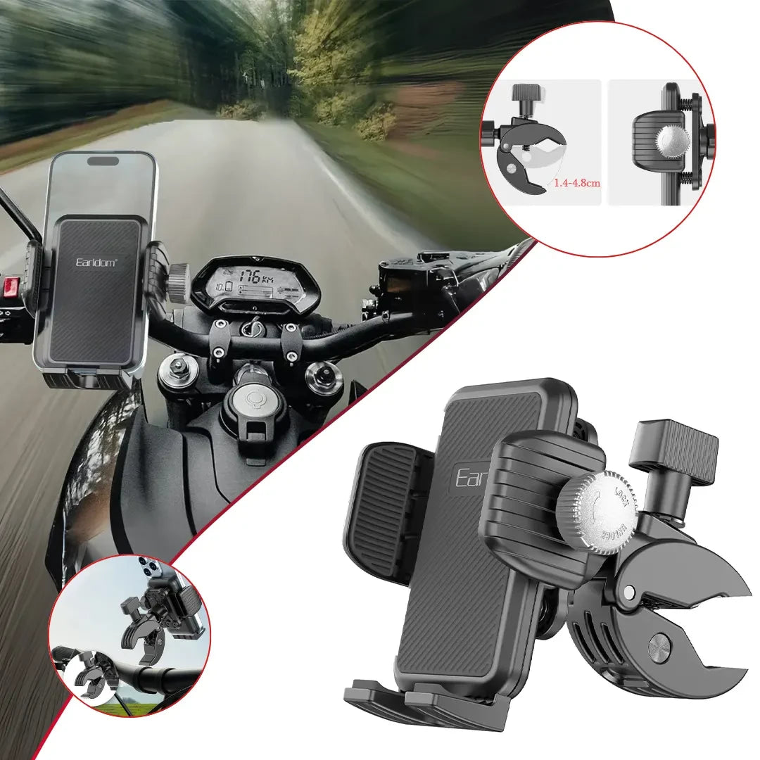 Earldom ET-EH286 Phone Holder for Bicycles & Scooters – Universal Mount