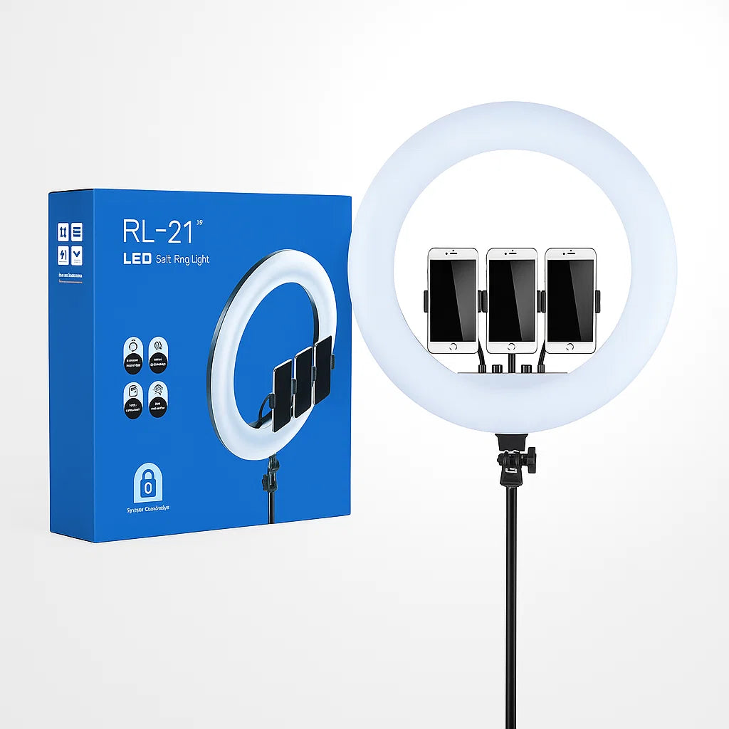 RL-21 LED Ring Light – Soft Light, High CRI & Safe Touch