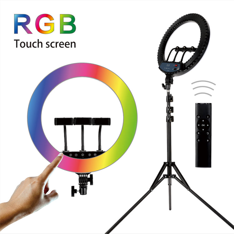 HQ-18 Professional 18" LED Ring Light with Stand – Selfie & Live Streaming Kit