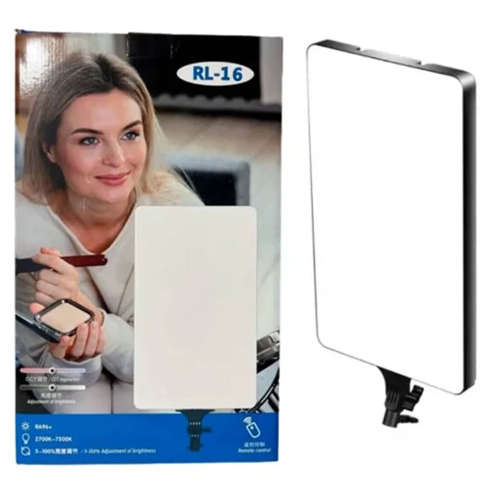 RL-16 LED Photography Light Panel - Adjustable Brightness & Color Temperature for Professional Photography & Video - Saif Al Najmi Kw