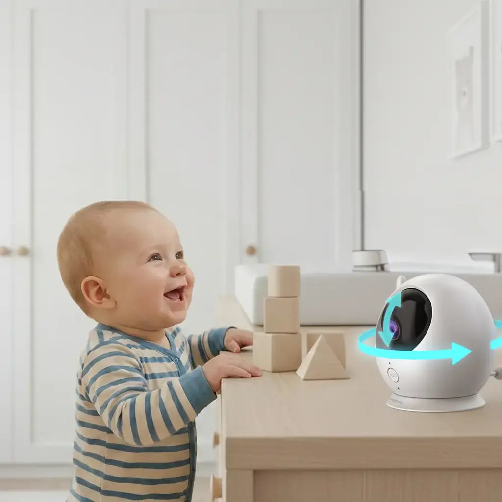 Porodo Lifestyle Lumi Baby Smart Monitor with Camera and Display Screen – Silver