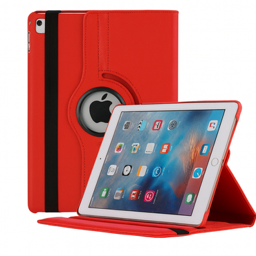 Apple iPad Rotating Book Cover Case – 360° Multi-Angle Stand (Multiple Models & Colors)