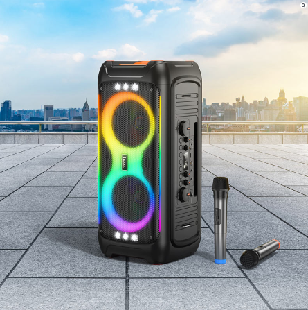Hoco HA9 Kayman Wireless Portable Loudspeaker – Dual-Mic Outdoor BT 40W