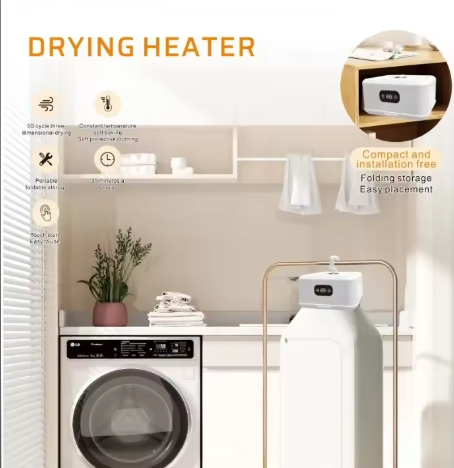 Portable Electric Mini Steam Cabinet Clothes Dryer – Fast Heating, Foldable, Automatic Drying with Remote Control