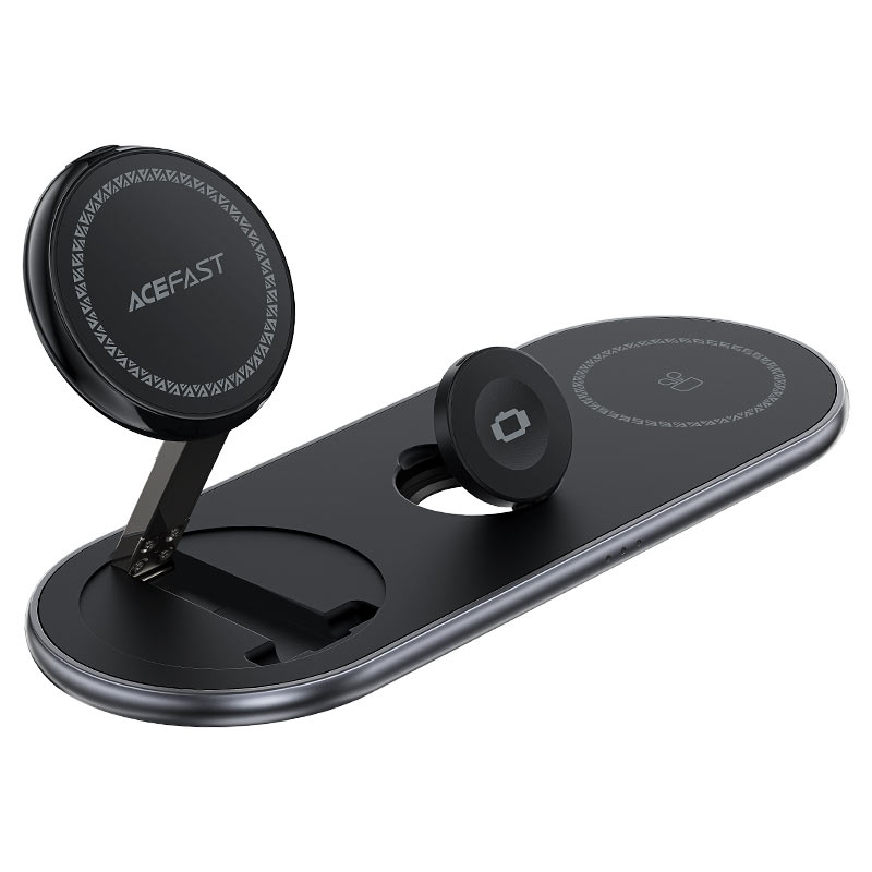 Acefast E19 Qi2 3-in-1 Wireless Charger Desktop Holder – MagSafe & Foldable