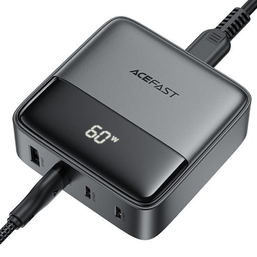 Acefast Z6 65W GaN Power Station – 4-Port Desktop Charger (UK Plug)