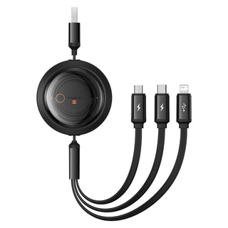 Baseus Free2Draw USB to M+L+C 100W Cable - Saif Al Najmi KwData CablesBaseusSaif Al Najmi KwWhiteBaseus Free2Draw USB to M+L+C 100W Cable - Saif Al Najmi Kw