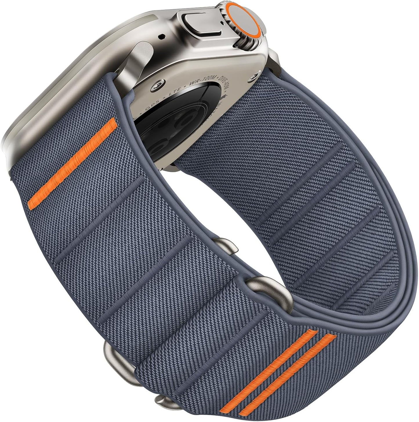 Suitisbest Stretchy Nylon Sport Loop Strap for Apple Watch – S-Hook Band (All Sizes & Series) "B" Quality