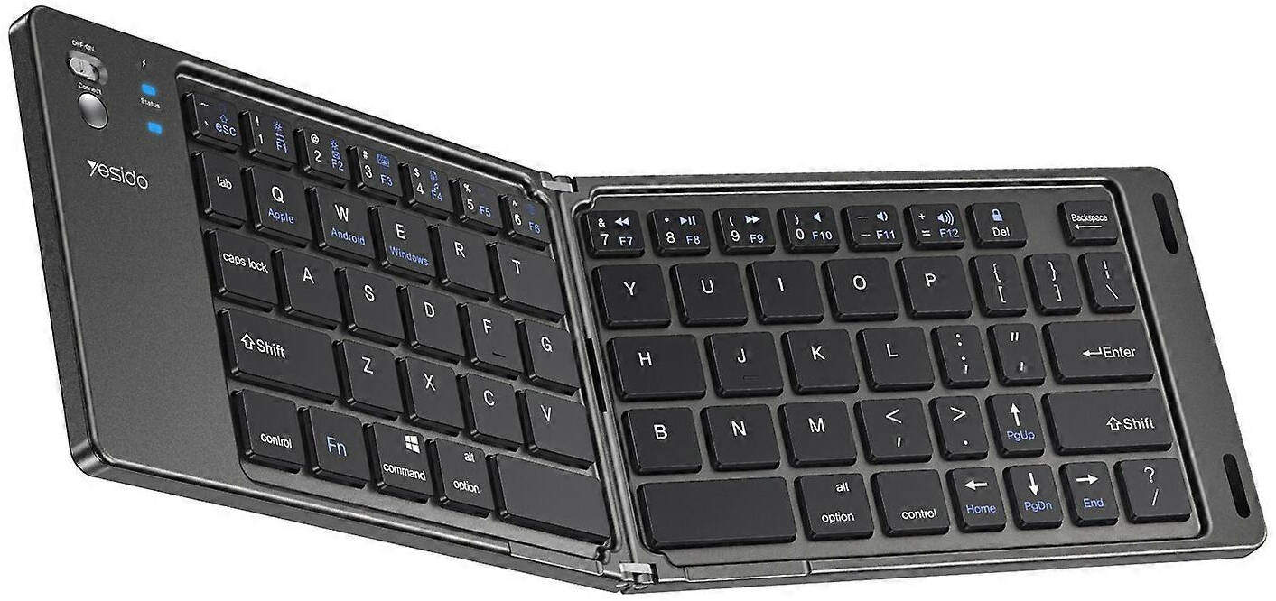 Yesido KB27 Bluetooth 5.0 Folding Keyboard – Magnetic Design, Long Battery, 65 Keys