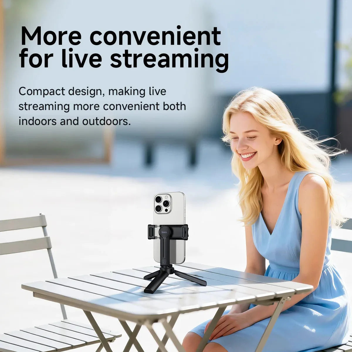 Hoco K100 3-in-1 Mini Tripod — Smartphone & Action Camera