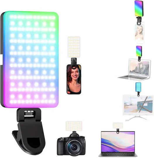 Roza F06 RGB Selfie Light – 40 LED MagSafe Ring Light for Mobile