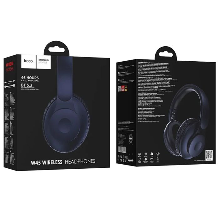 Hoco W45 Enjoy BT headset - blue - Saif Al Najmi Kw