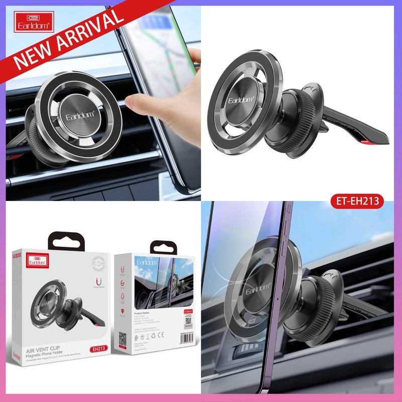 Earldom ET - EH213 Air Vent Clip Magnetic Phone Holder - Saif Al Najmi KwPhone HolderEarldomSaif Al Najmi KwEarldom ET - EH213 Air Vent Clip Magnetic Phone Holder
