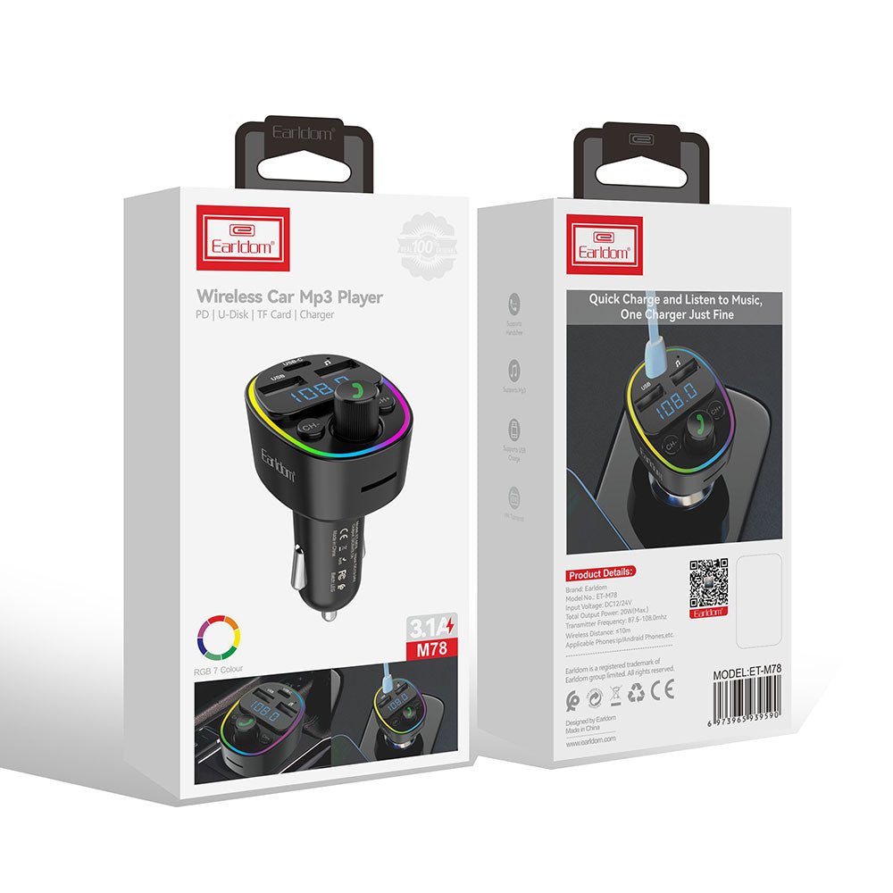 Earldom FM Transmitter Earldom ET - M78 - Saif Al Najmi KwCar ChargersEarldomSaif Al Najmi KwET-M78Earldom FM Transmitter Earldom ET - M78 - Saif Al Najmi Kw