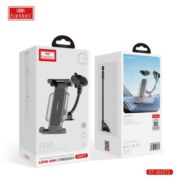 Earldom ET-EH271 Windshield Car Phone Holder – Long Arm Mount