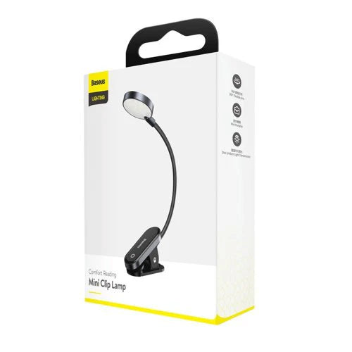 Baseus Mini lamp LED lamp With Clip Gray (DGRAD-0G) - Saif Al Najmi Kw
