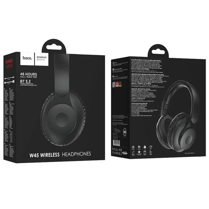 Hoco W45 Enjoy BT headset - black - Saif Al Najmi Kw