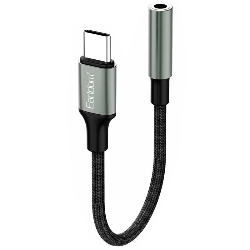 Earldom Ot77 Black Type-C to Aux Converter - Saif Al Najmi Kw