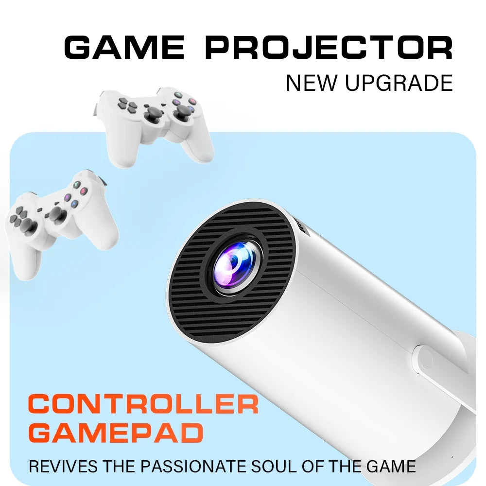 Mini Game Projector M300 – 4K/HD/3D Android Projector with WiFi 6 & Bluetooth 5.4