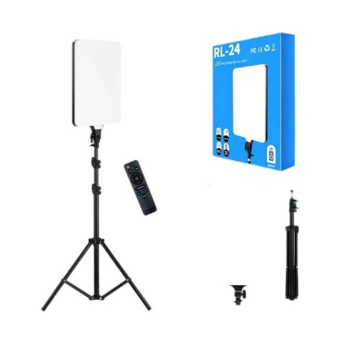 RL-24 LED Photographic Fill Light - Adjustable Brightness & Color Temperature for Photography, Makeup, and Live Streaming - Saif Al Najmi Kw