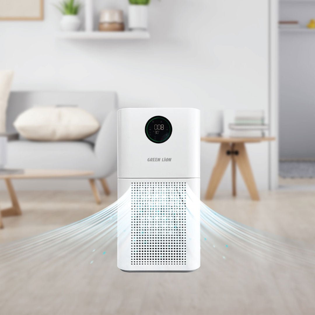 Green Lion 48W Intelligent Air Purifier - White - Saif Al Najmi KwAir PurifierGreen LionSaif Al Najmi KwGreen Lion 48W Intelligent Air Purifier - White
