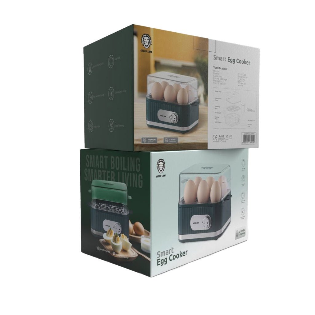 Green Lion Smart Egg Cooker 6 Egg 400W Compact Boiler - Saif Al Najmi KwgadgetsGreen LionSaif Al Najmi KwGreen Lion Smart Egg Cooker 6 Egg 400W Compact Boiler