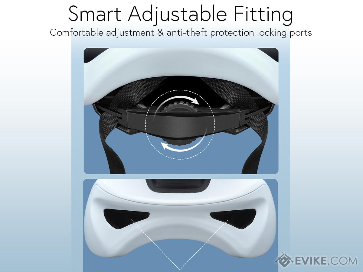 Cyber Smart Bluetooth Bike Helmet - Video & Still Camera with AI Assist Functions - Saif Al Najmi Kw