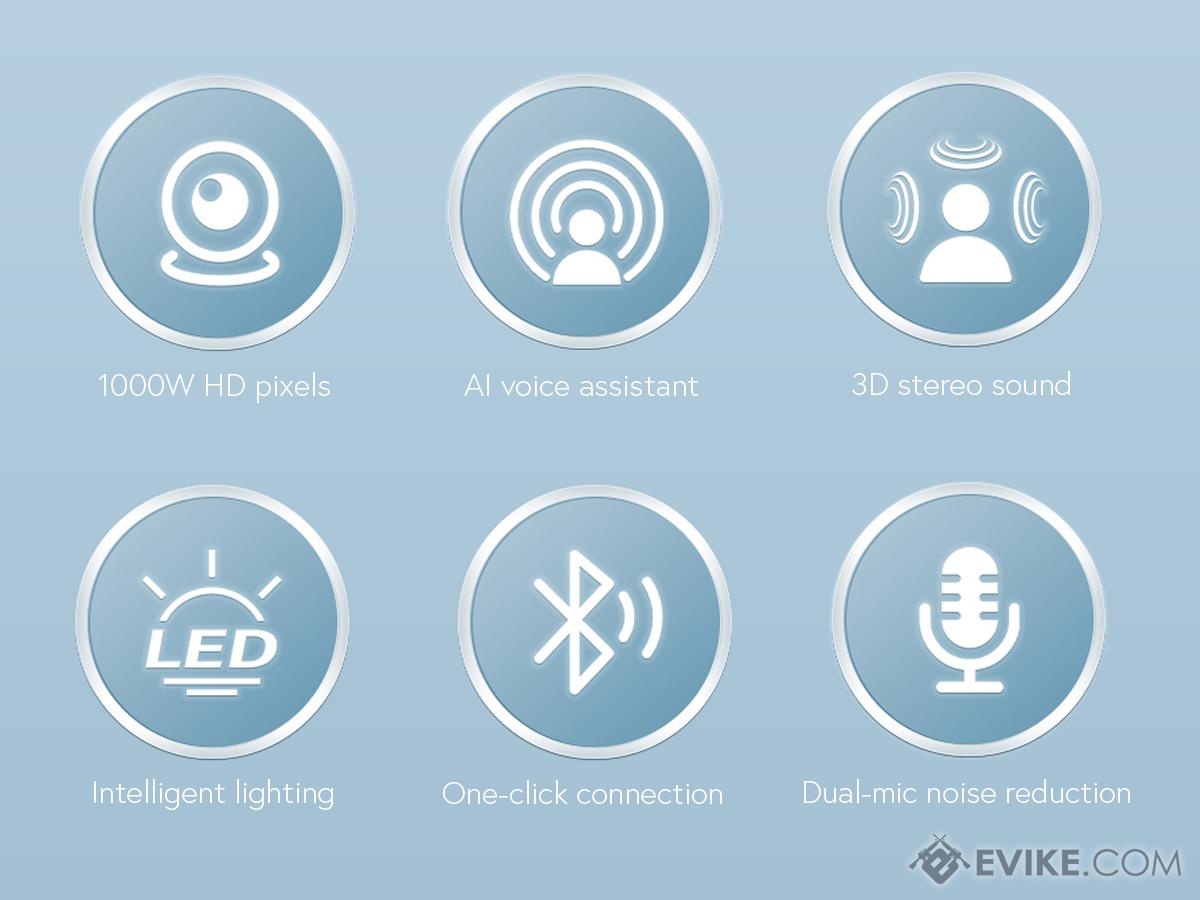 Cyber Smart Bluetooth Bike Helmet - Video & Still Camera with AI Assist Functions - Saif Al Najmi Kw