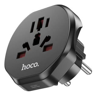 Hoco AC6 Unimpeded universal conversion plug(EU) - Black - Saif Al Najmi KwChargersHocoSaif Al Najmi KwHOCO AC6131627AC6 Unimpeded universal conversion plug(EU) - Black - Saif Al Najmi Kw