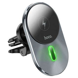 HOCO CA91 Magic Magnetic Wireless Car Charger – Air Vent Mount (15W) - Saif Al Najmi KwCar ChargersHocoSaif Al Najmi KwHOCO CA91 Magic Magnetic Wireless Car Charger – Air Vent Mount (15W)