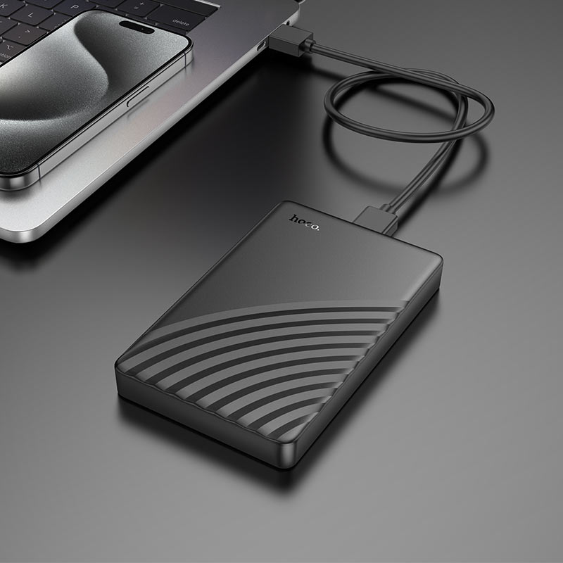 Hoco HB46 USB3.0 2.5-inch SATA hard drive enclosure sliding cover - Saif Al Najmi Kw