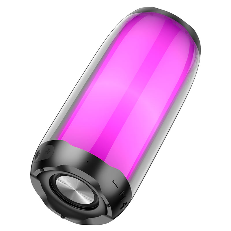 Hoco HC8 Pulsating colorful luminous wireless speaker - Black - Saif Al Najmi Kw