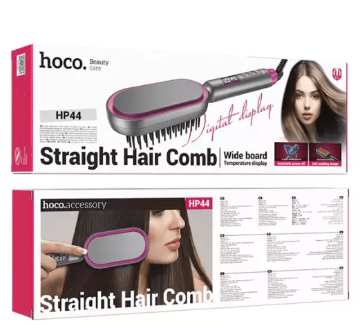 HOCO HP44 Electric Straightening Hair Comb – Digital Temperature Display - Saif Al Najmi KwgadgetsHocoSaif Al Najmi KwHOCO HP44 Electric Straightening Hair Comb – Digital Temperature Display