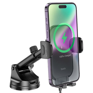 HOCO HW5 Journey Wireless Car Charger – 15W Dashboard Mount