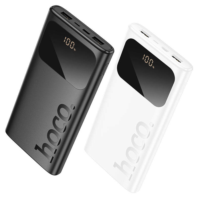 Hoco J144 15000mAh Ultra-Thin Dual USB Power Bank with Digital Display
