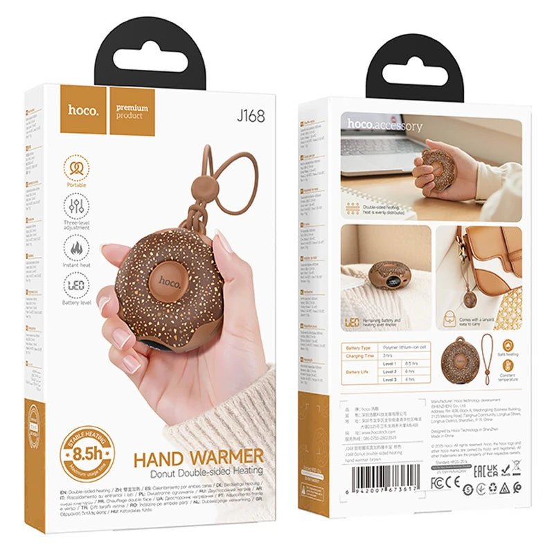 Hoco J168 Donut Portable Double - Sided Hand Warmer - Saif Al Najmi KwHocoSaif Al Najmi KwHoco J168 Donut Portable Double - Sided Hand Warmer