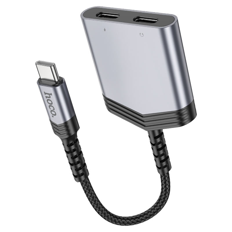 Hoco LS40 Type-C to dual Type-C digital audio converter - Saif Al Najmi Kw