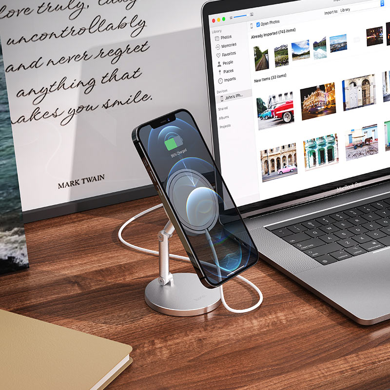 HOCO PH39 Daring Tabletop Holder – Magnetic Stand for Wireless Chargers