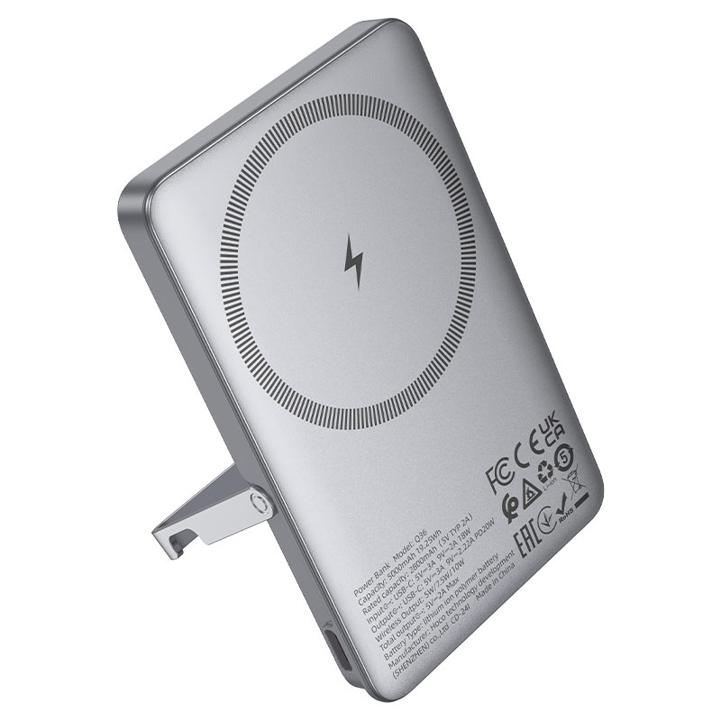Hoco Q36 Sunlight Power Bank – PD 20W Wireless Charging 5000mAh