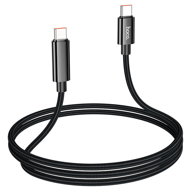 Hoco U125 Benefit 100W charging data cable with display Type-C to Type-C - Saif Al Najmi Kw